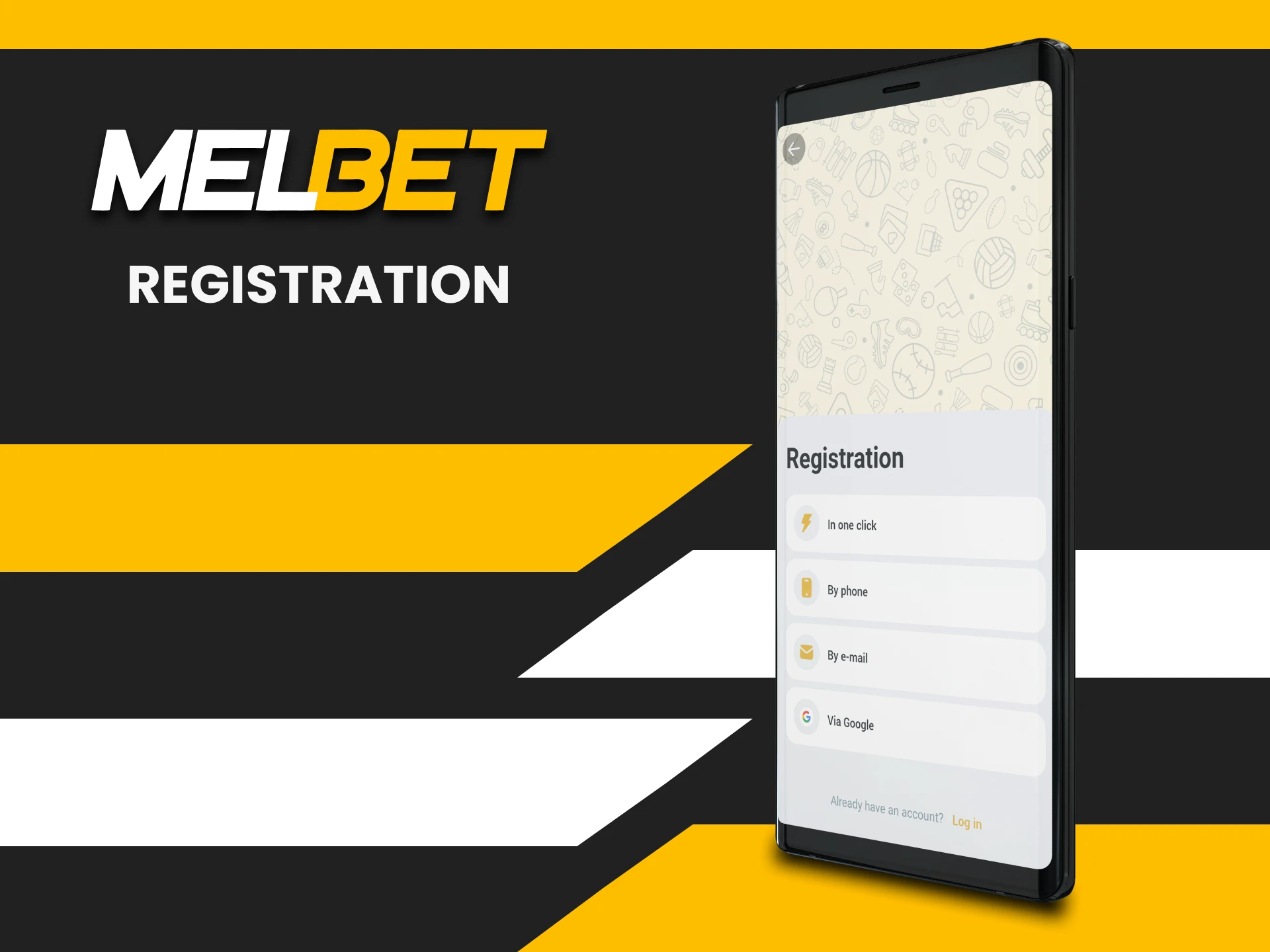 Register in the Melbet Bangladesh app.