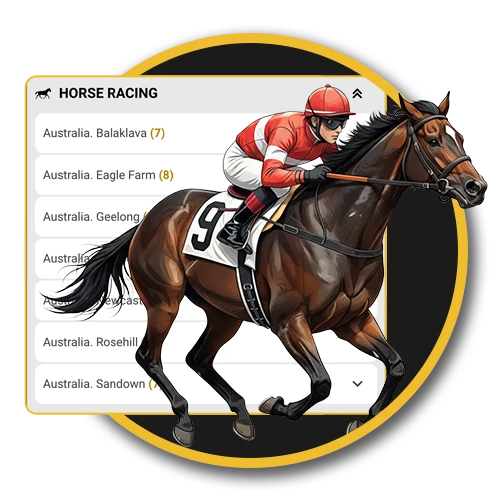 At Melbet, you have access to the most famous and popular horse racing tournament events.