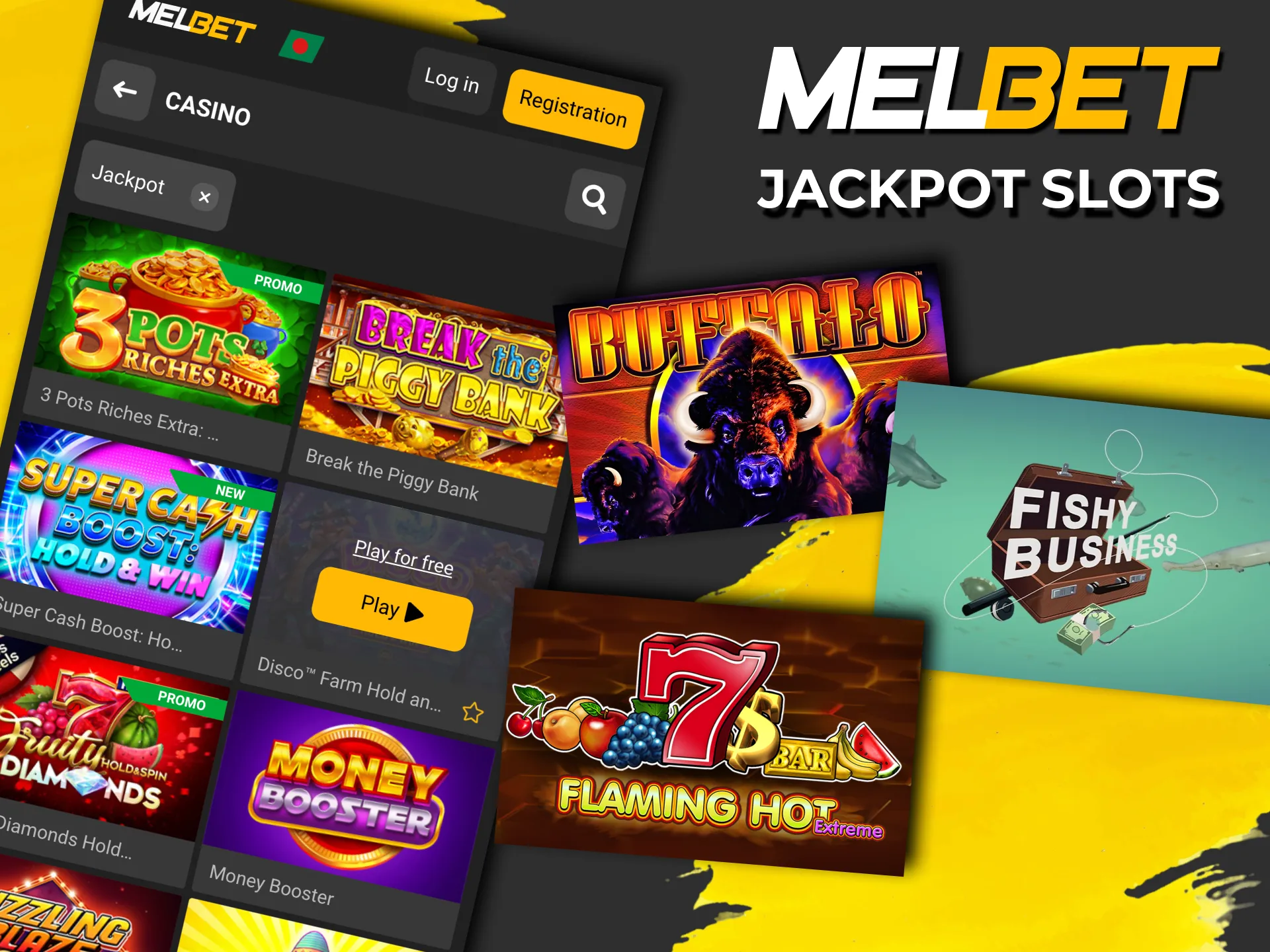 Win big with Melbet jackpot slot titles.