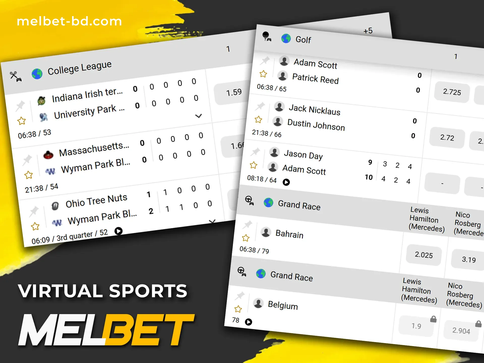 Try your hand at virtual sports at Melbet official.